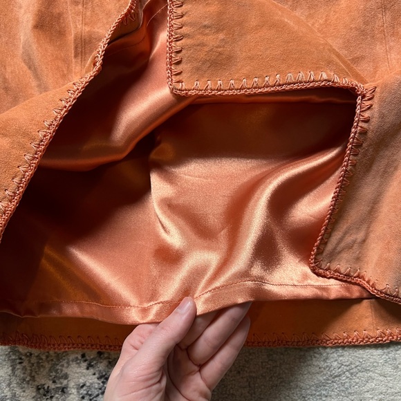 Vintage Terry Lewis 100% Leather Skirt Size 12 - Picture 8 of 11